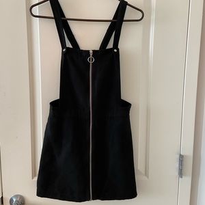 Black overall dress